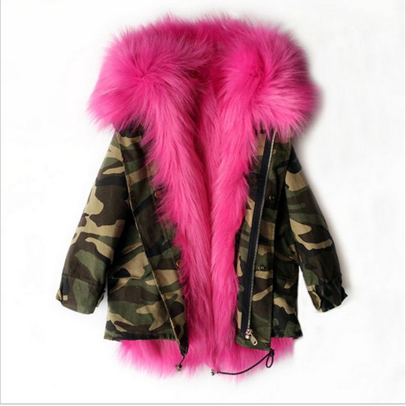 

New Winter Girls Jacket 2018 Boy Coat Zipper Hooded Imitation Fur Children Parka Casual Thicken Warm Baby Kids Clothes Outerwear, 007