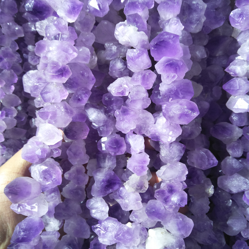

Good Quality Irregular Natural Amethyst Bud Stone Beads Mix Size Loose Stone Beads Fashion DIY Necklace Jewelry Making Accessories