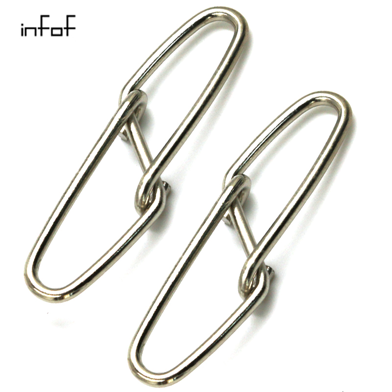 INFOF Brand 500pcs/lot F6012 Fishing Diamond insurance snap fishing connector fish Accessories fishing snap terminal Giratorios Pesca-image-413657122