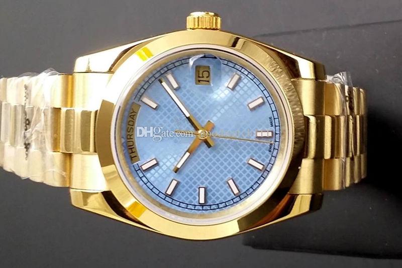 

2017 top luxury men's brand DAY-DATE series men's wrist watches.40mm automatic movement watches. Stainless steel makes Top quality.
