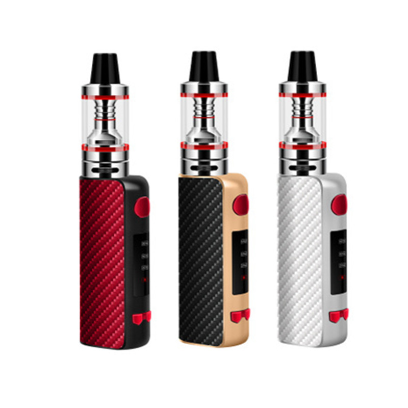 

HT 80W BOX MOD start kit electronic cigarette20w-80w kit 2200mah build in battery e cigarettes vape pen vaporizer box mod vape kit, Black
