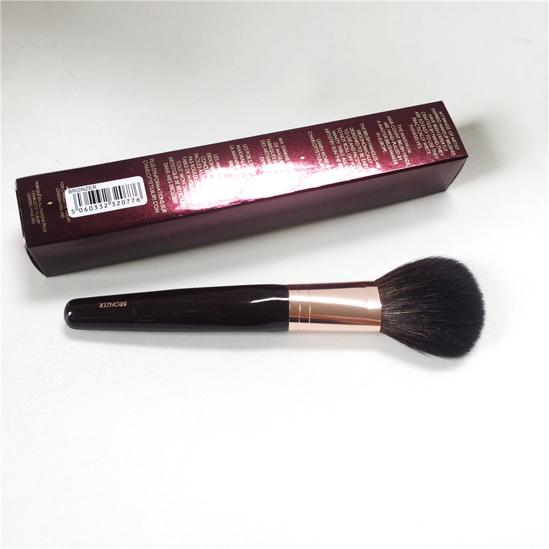 

Charlotte_T Bronzer Brush - Squirrel Hair & Goat Hair Mix Powder Brush - Beauty Makeup Blender Tool Applicatior