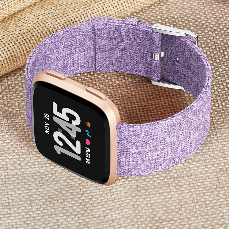 fitbit versa purple woven band