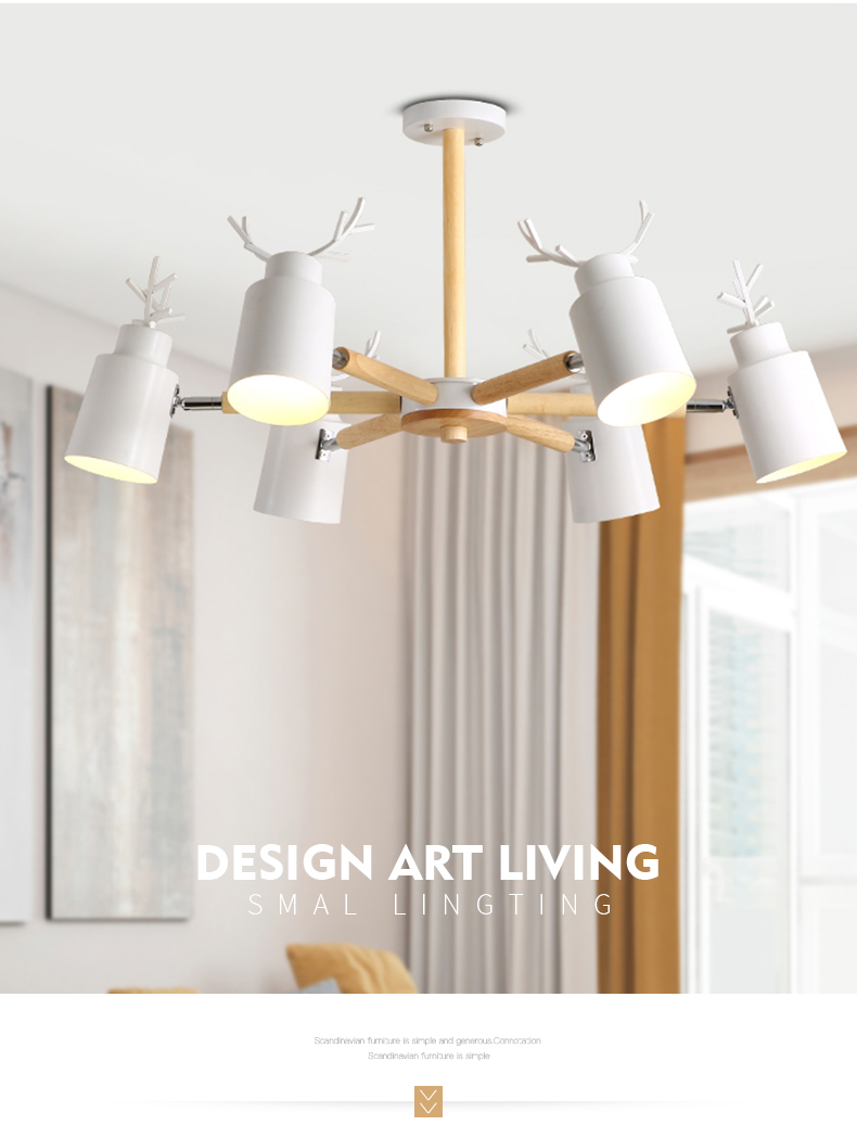 Großhandel Moderne Led Kronleuchter Decke Für Esszimmer Wohnzimmer Schlafzimmer Holz Innen Lampe Leuchte Design Dekoration Eisen Von Guojianglamp