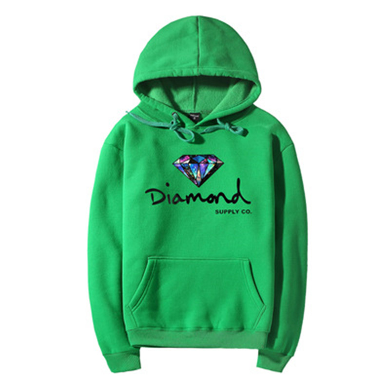 

Polyester Diamond Supply Co Men Couples Hoodie Street Fleece Warm Sweatshirt Winter Autumn Velvet Hoodie Fashion Hip Hop Primitive Pullover, Black