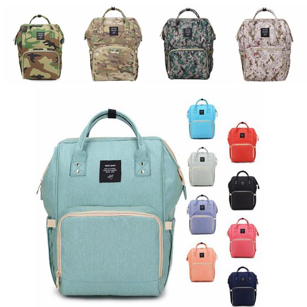 18 couleurs nouveau multifonctionnel bébé couche sac à dos maman sac à langer maman sac à dos Nappy mère sacs à dos de maternité CCA6787 20pcs