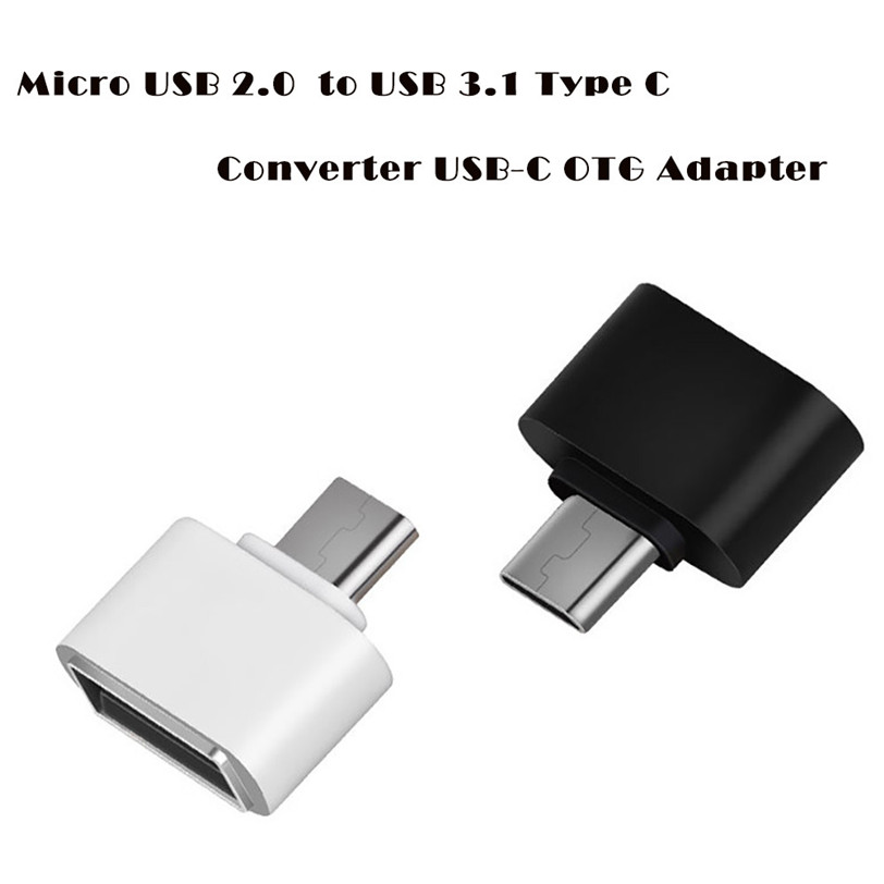 

100pcs/lot Free shipping new hot Phone Adapters Micro USB 2.0 Female to USB 3.1 Type C Male Converter USB-C OTG Adapter gift ov24 p30