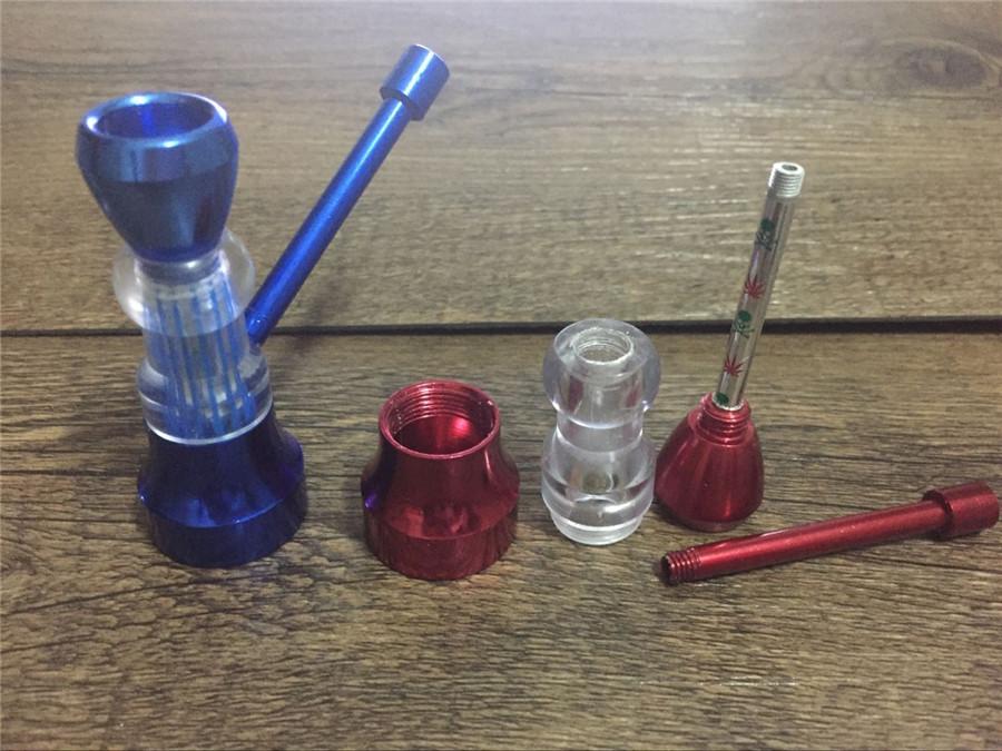 

high quality metal smoking tobacco pipe water spoon pipes dry herb water bong bubbler newest smoking accessories free shipping