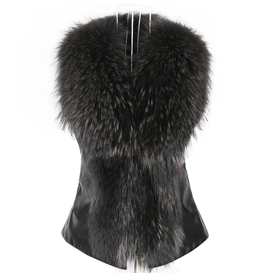 

Womail Womens Faux Fur Vest Jacket Sleeveless Winter Body Warm Coat Waistcoat Gilet Cardigan woman vest 2018 L30726, Bw