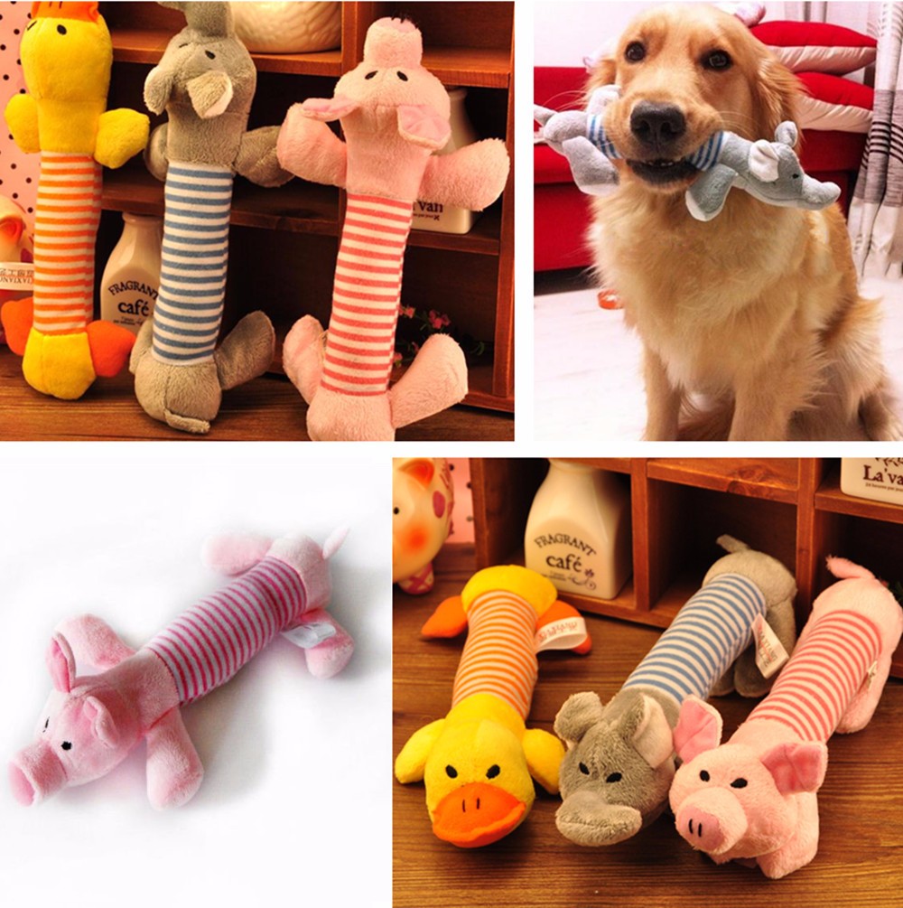 

1 PCS Dog Cat Pet Chew Sound Toys Canvas Durability Vocalization Dolls Bite Toys for Dog Accessories