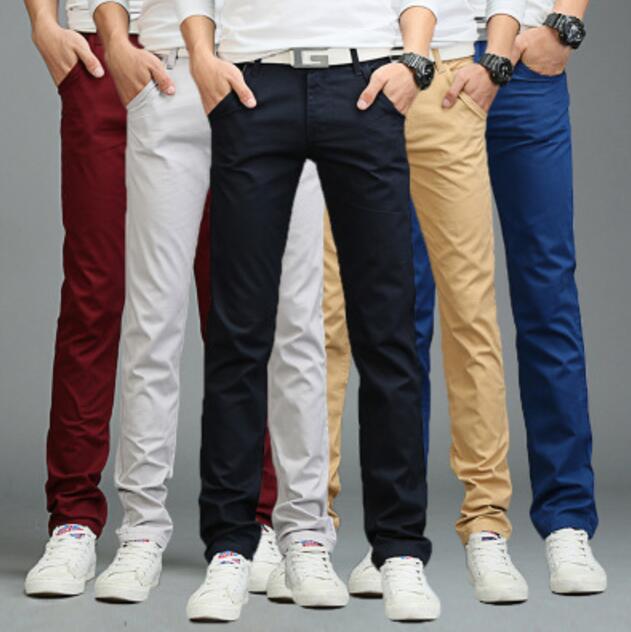 Designer pantalons occasionnels pantalon hommes droit Slim version coréenne des quatre saisons pantalon de pantalon pour hommes de coton pour hom