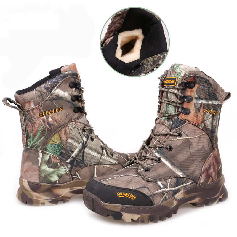 Hunting Trekking Walking Boots Men Winter Waterproof Tactical Camping Climbing Outdoor Snow boot Men Hiking Shoes Mens