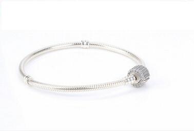 

Authentic 925 Sterling Silver Moments Pave Silver Bracelet 590723CZ 10pcs/lot You can Mix Size
