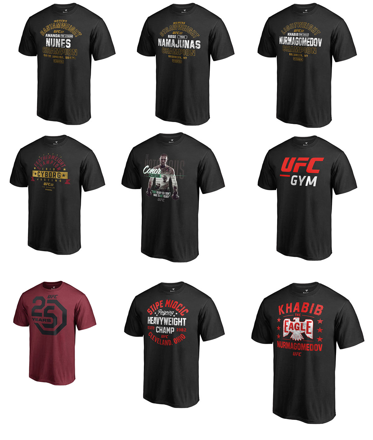 camisetas ufc hombre