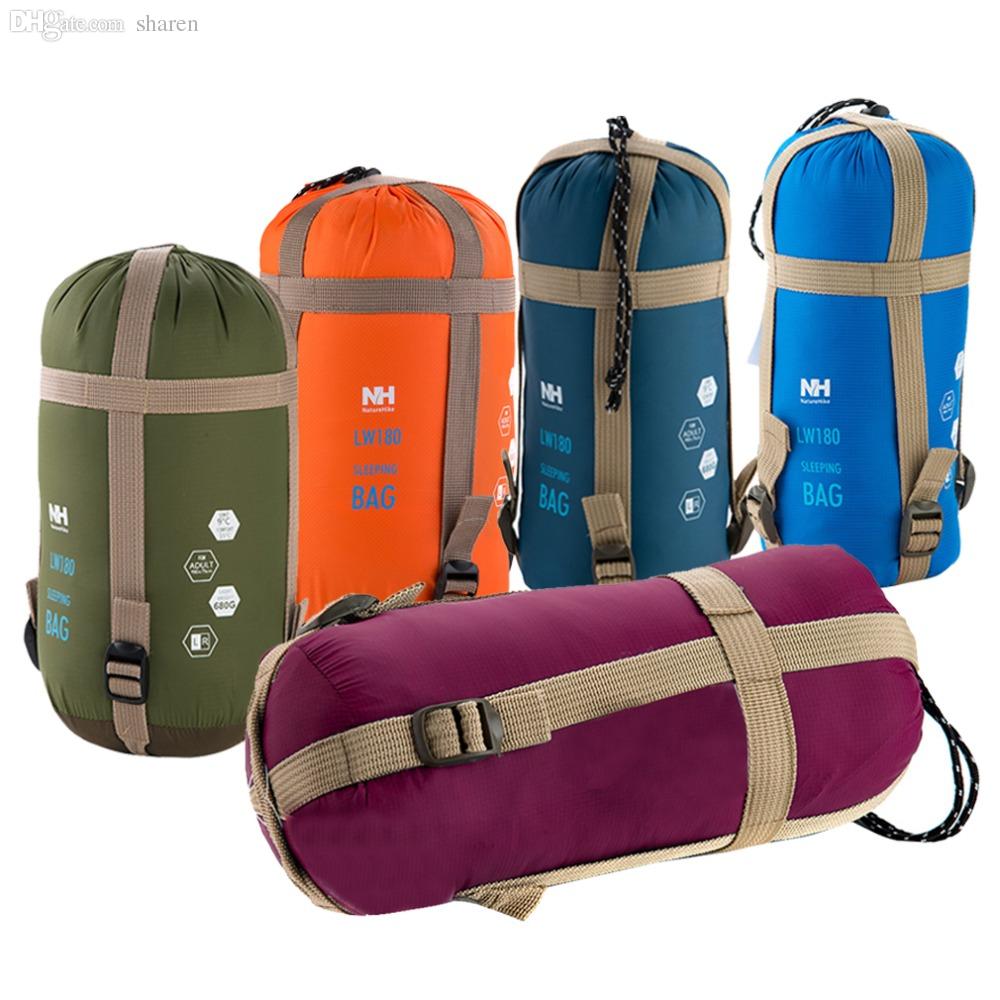 

wholesale-Nature Hike Mini Ultralight Multifuntion Portable Outdoor Envelope Sleeping Bag Travel Bag Hiking Camping Equipment 700g 5Colors