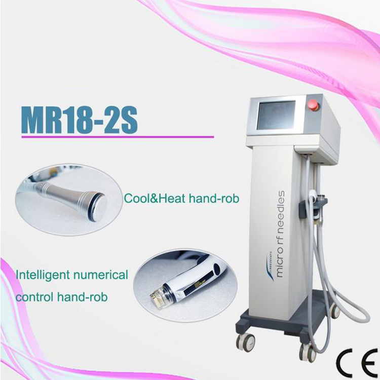 Microneedle Machine Fractional RF Micro Needle Skin Tightening Anti Wrinkle Scar Removal Thermage Machine MRF SRF Cooling Handle
