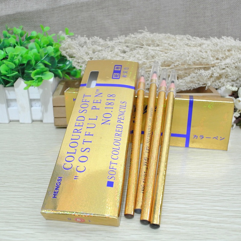 

New Arrival Hengsi 4 Colors Real Top Long-lasting Full Laser Cosmetic Art Eyebrow Pencil No Need Pencil Sharpener