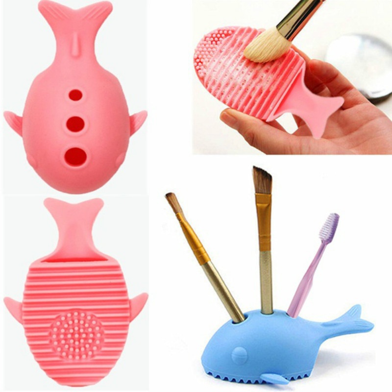 

Cute Whale Silicone Dual Makeup Brush Cleaner Tool and Stand Cleaning