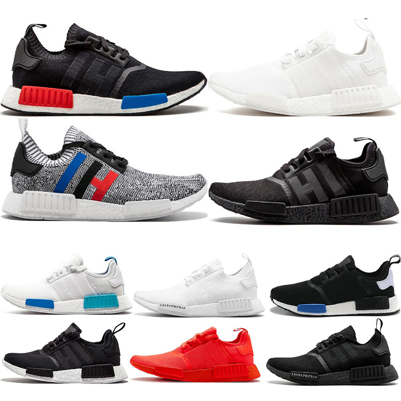 

Wholesale NMD R1 running shoes Primeknit classic OG Triple black White red Men Women beige Runner Sports sneakers Shoe EUR 36-45, 10