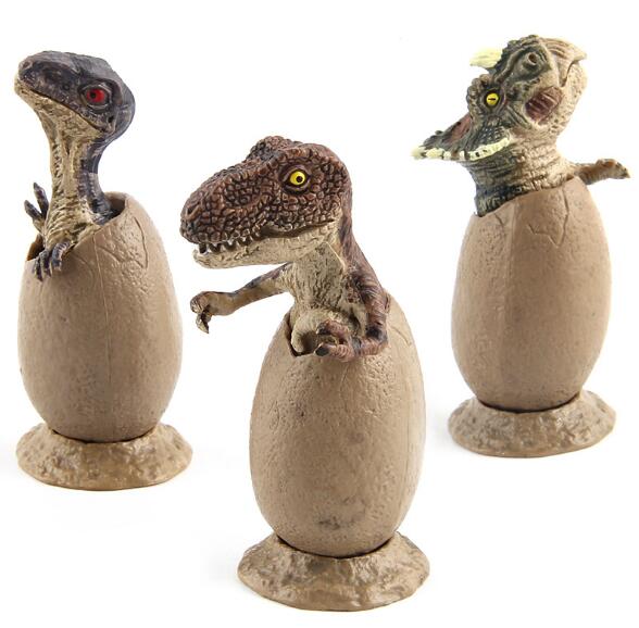 

Jurassic dinosaur hand model half-incubation dinosaur eggs 3 sets of models with base Halloween Supplies Children Kids Toys
