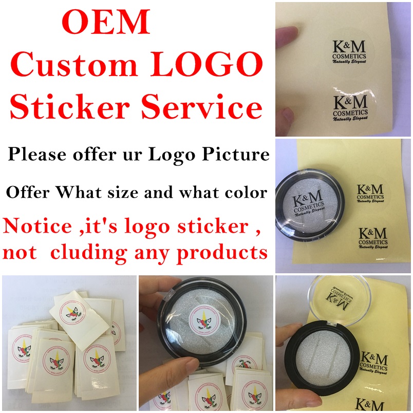 

OEM Custom logo sticker service for custom's have own brand package like 3D mink eyelashe magnetic eyelashes and hair remover 's retail box