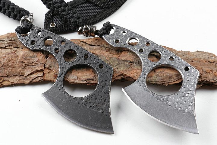 

2018 New Junlang JL04 AXE Small Fixed Blade Knife 440C Stonewashed Tactical Camping Hunting Survival Pocket Knife Utility EDC Keychain Tools