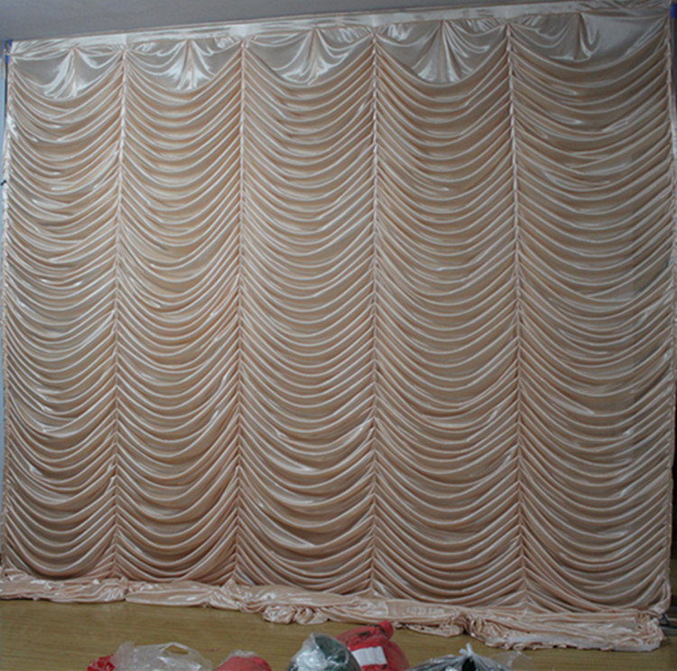 

3M*3M wave backdrop Party Curtain Celebration Stage water ripple background drapes