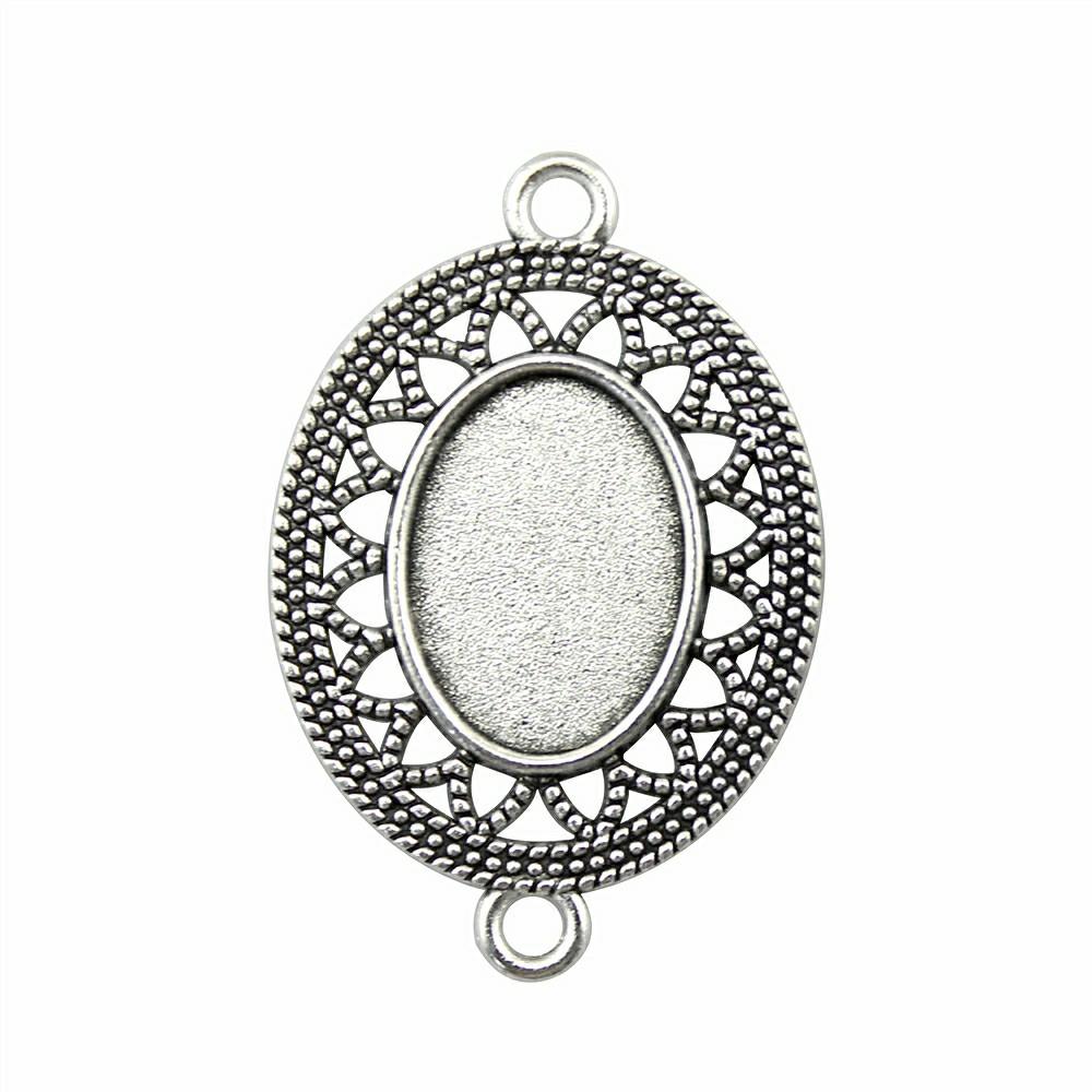 Round Cabochon base Pendentif cadre plateau blanc Bijoux Lunette 10 mm 20 jeux