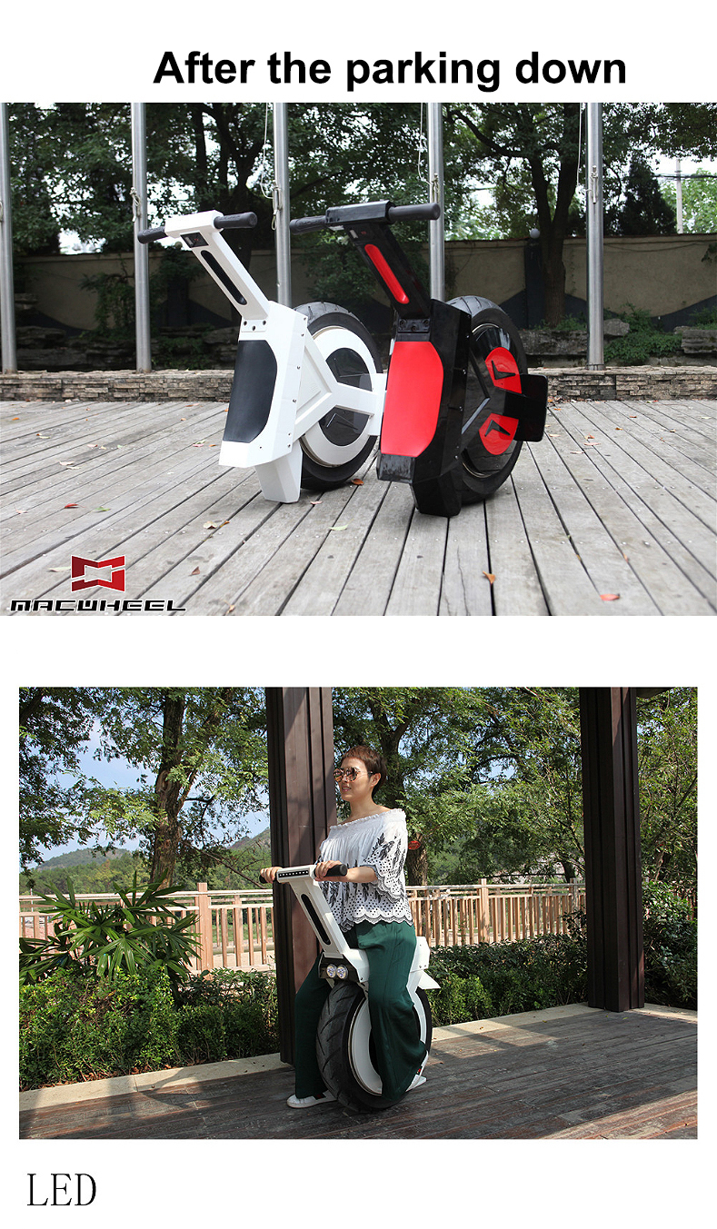 New Electric Unicycle Scooter 500W motorcycle hoverboard one wheel scooter skateboard monowheel Electric Bicycle big wheel (14)