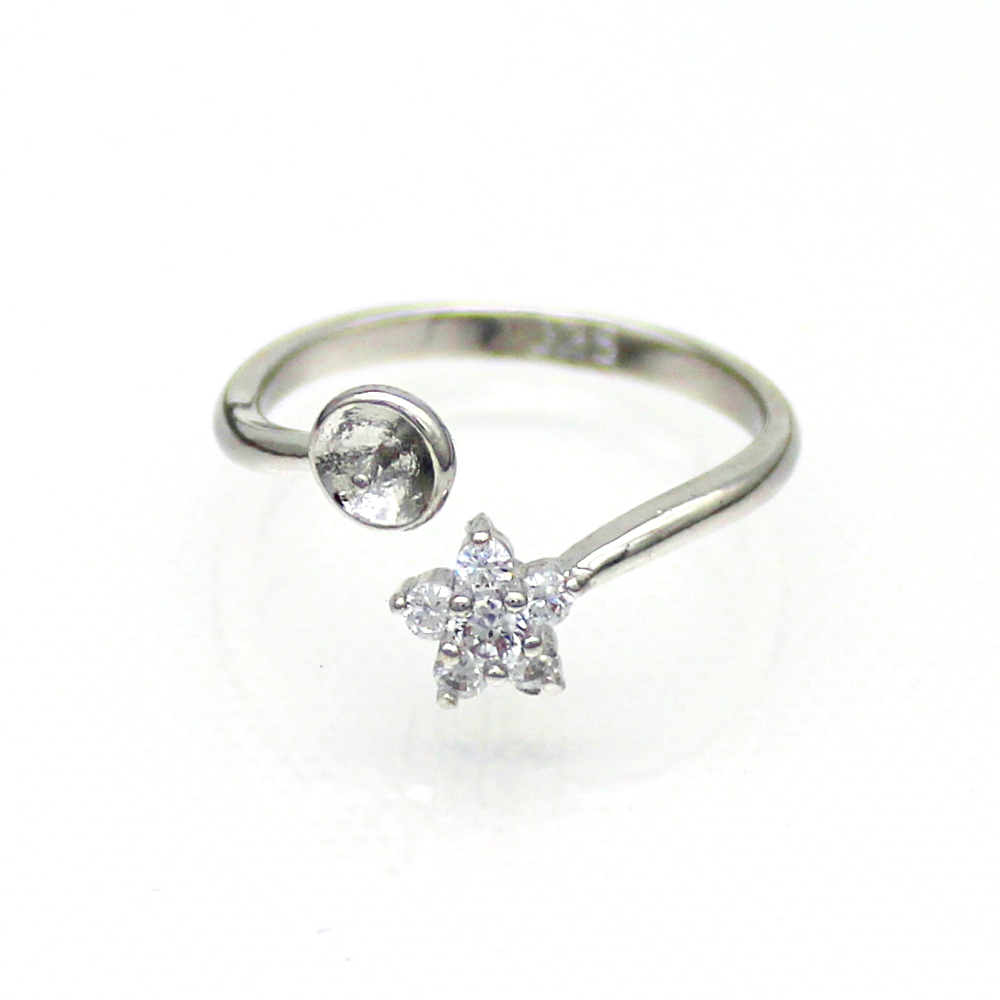 

Newest Woman Freshwater Pearl Ring, 100% Natural Freshwater Pearl, Pearl Size 6-7mm (Free Shipping by DHL 2-5 Days,Without pearls)