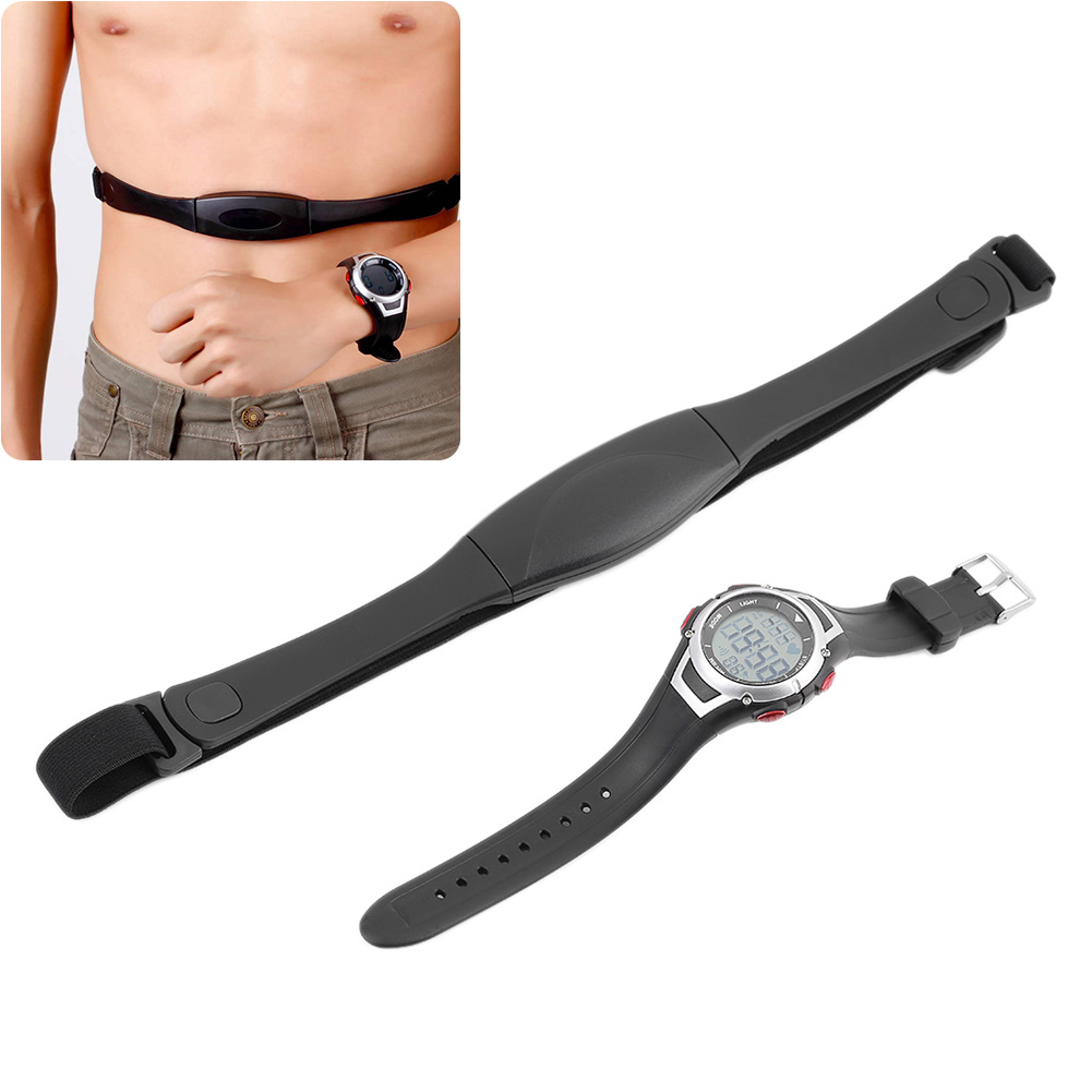 

Heart Rate Monitor Message Reminder Watch Waterproof Sport Sleep Monitoring Wireless Smart Watches With Chest Strap LL@1, As shown