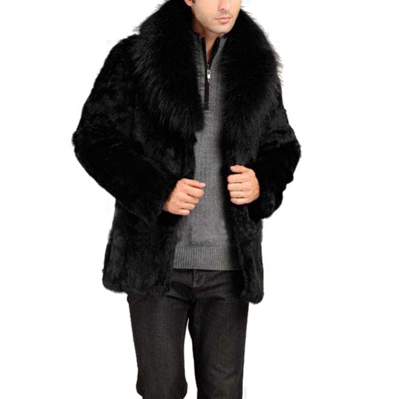 

Wholesale- 2017 Winter Autumn Men Women Unisex Faux Leather Solid High Quality Fashion Warm Artificial Fur Coat Winter Jacket 2017, Black