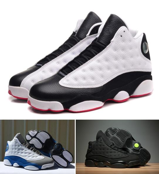 

He Hot Game 13s Italy Blue 13s OG Sneakers 13 GS Black CA Anthracite BLACK With Box Best Quality Wholesale Basketball Shoes Men, Color-1-black