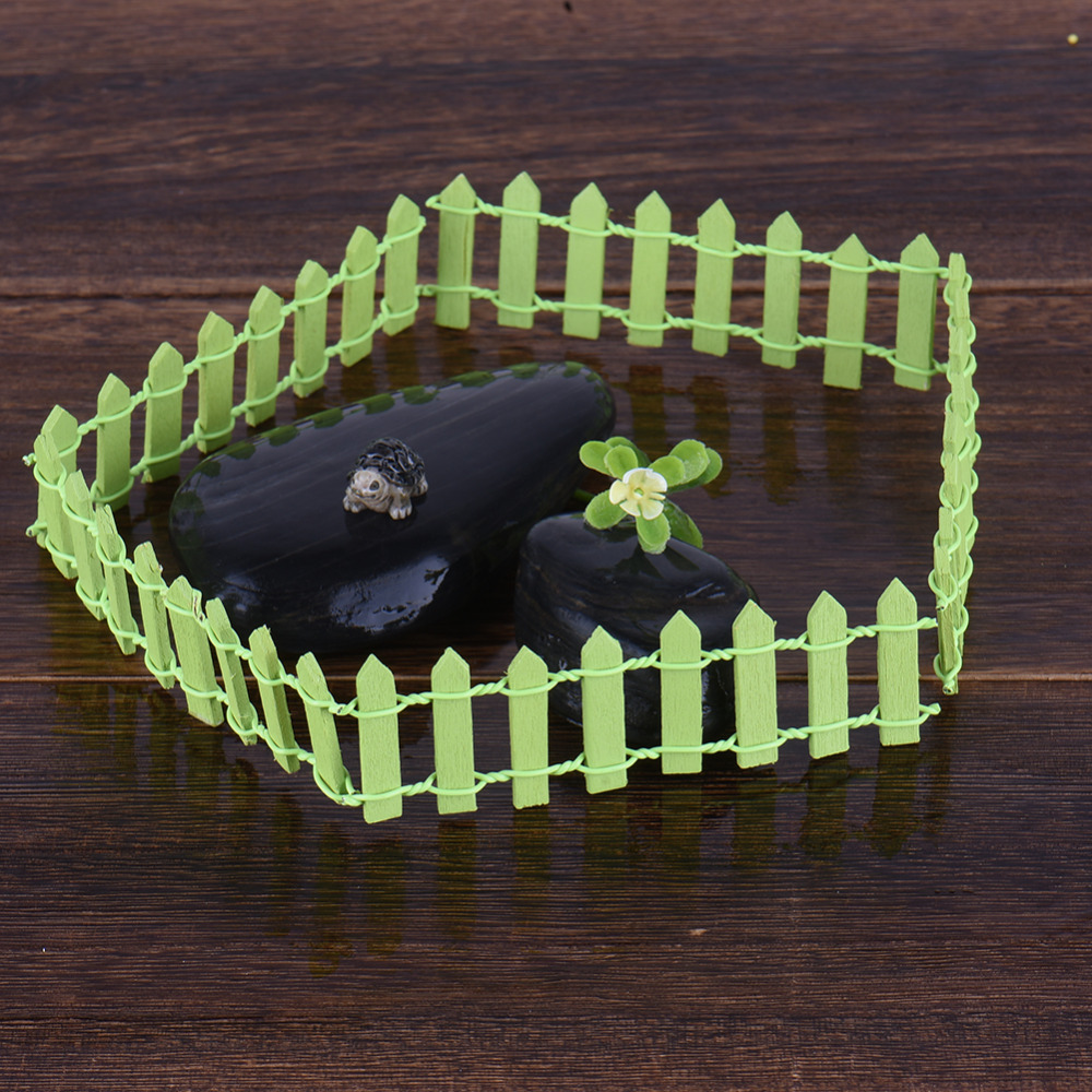 Kleine kleine hölzerne Zaun DIY Puppenhaus Fee Garten Bonsai Terrarium Ornament