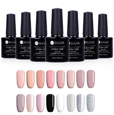

Hot Sale 12pcs/lot Gel Nail Polish Soak Off Nail Polish UV Gel Lacquer Pure Color Nail Art Manicure Gel Varnish DIY Tools, As pic