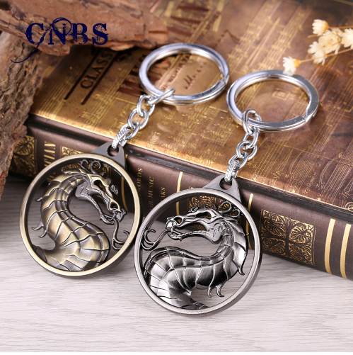 

Dragon Keychain Hot Game Mortal Kombat Key Ring Metal Key Holder For Gift Chaveiro Key chain Jewelry for cars