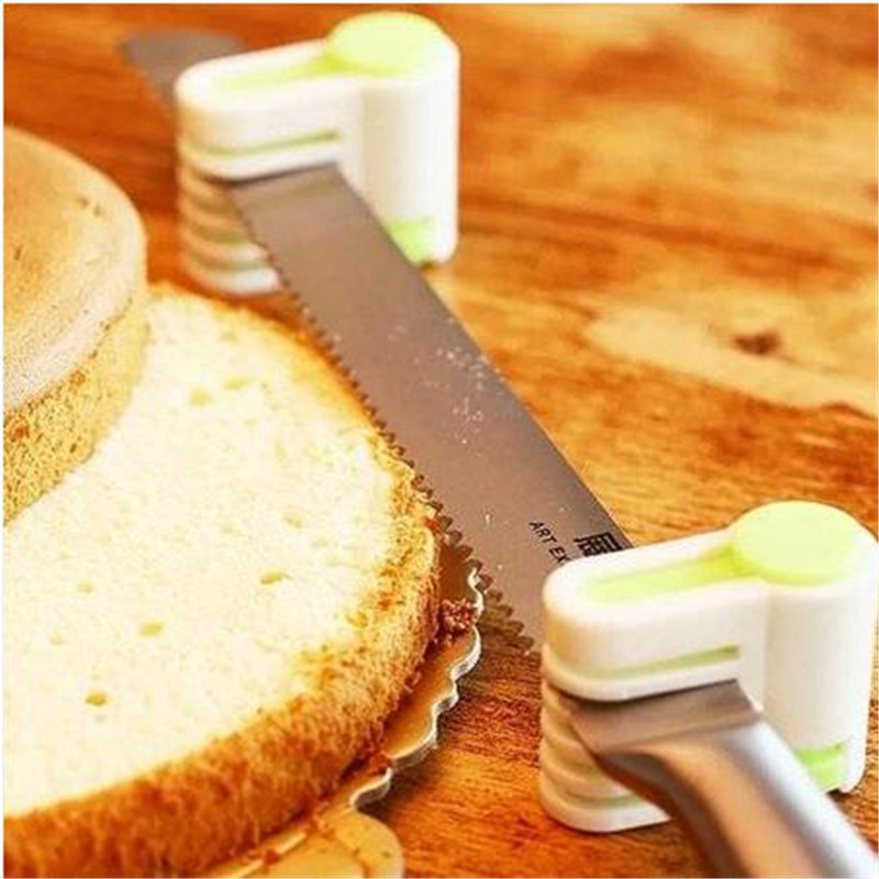 

Green 2019 Free shipping 5 Layers Kitchen DIY Cake Bread Cutter Leveler Slicer Cutting Fixator Tools