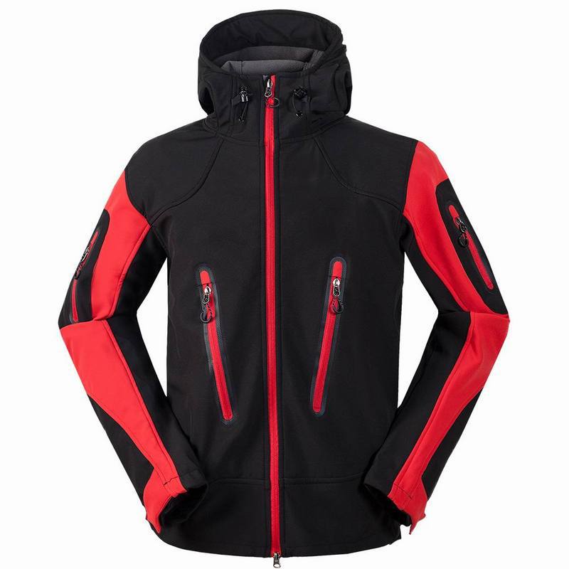 Wholeslae imperméable Softshell veste hommes coupe-vent en plein air alpinisme costume veste de sport décontracté composite velours veste soft sh