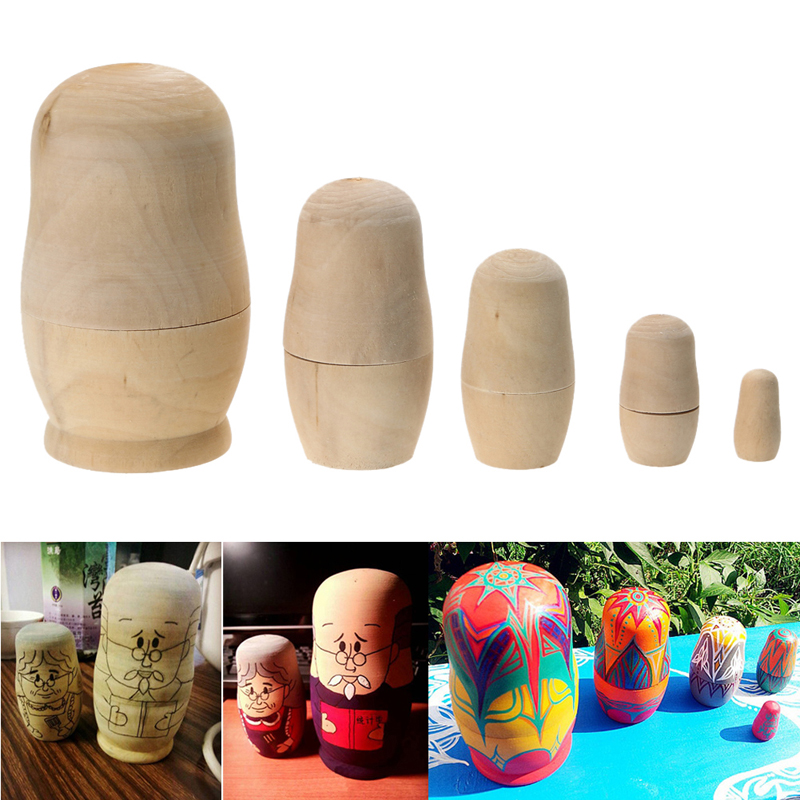 unpainted nesting dolls wholesale