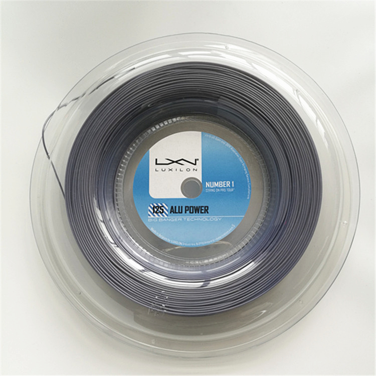 Hot Selling LUXILON Big Banger Alu Power Tennis Racquet String 200m Grey Color Same As Original-image-507145535