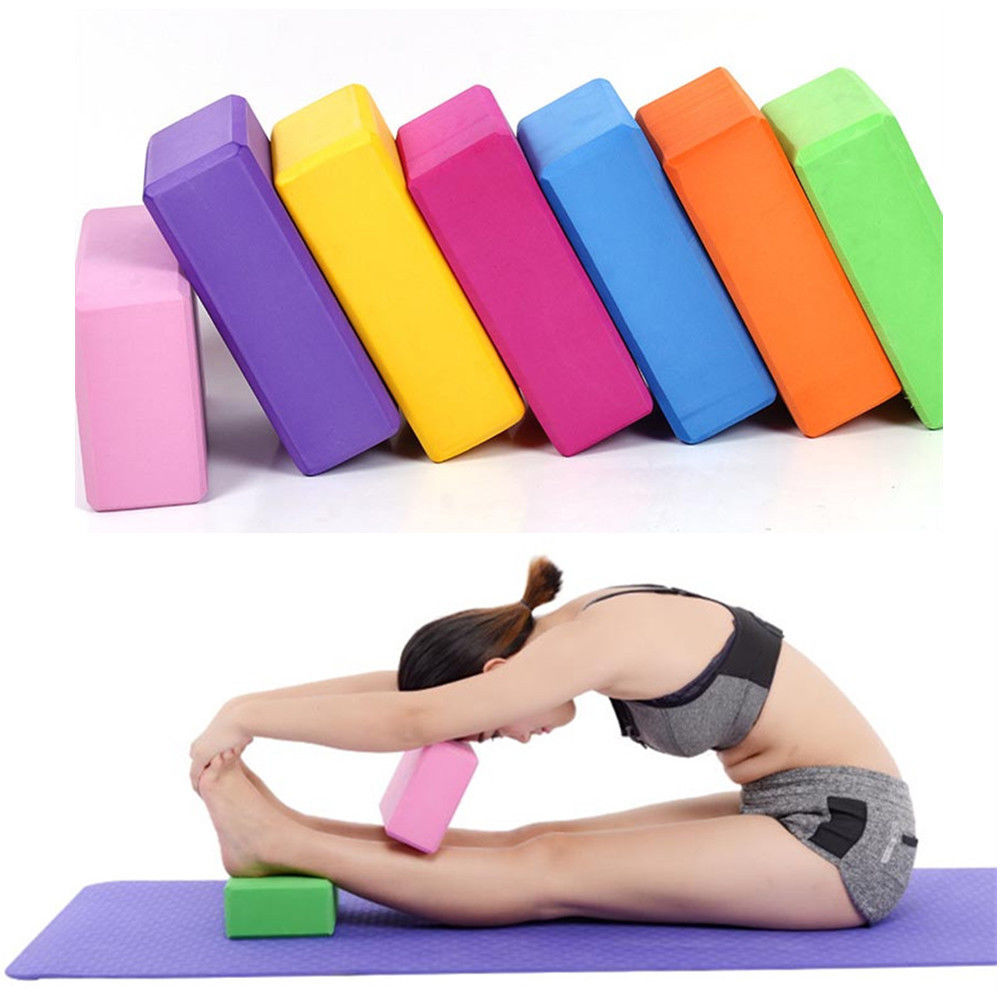 Yoga Block Pilates Foam Foaming Brick Stretch Health Fitness Exercise 23cm Size