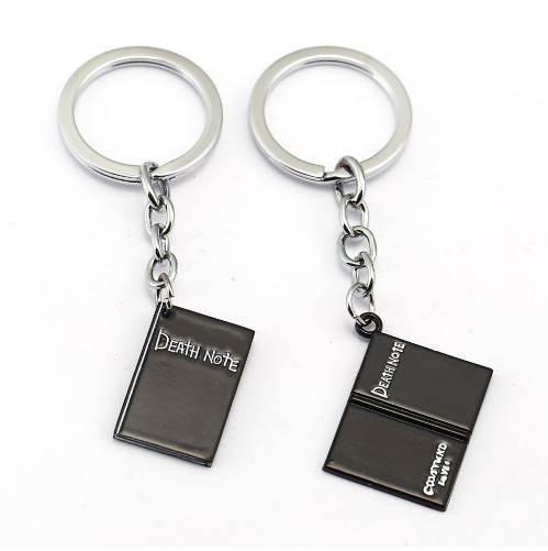 

Death Note Keychain Anime Key Chain Black Book Key Ring Holder Pendant Chaveiro Jewelry for gift
