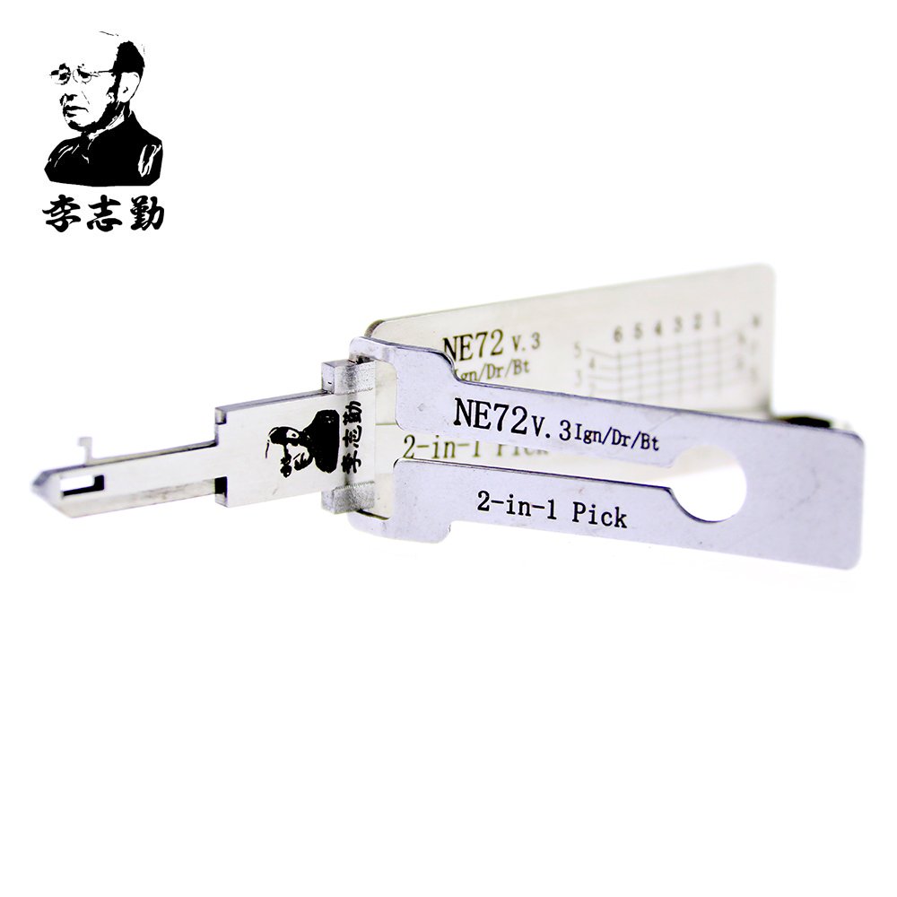 

Lishi NE72 2 in 1 lock pick and decoder Peugeot 206