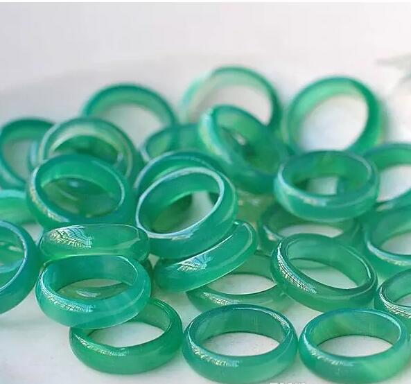 

100% natural fine jade in mix size ring + free shipping B2