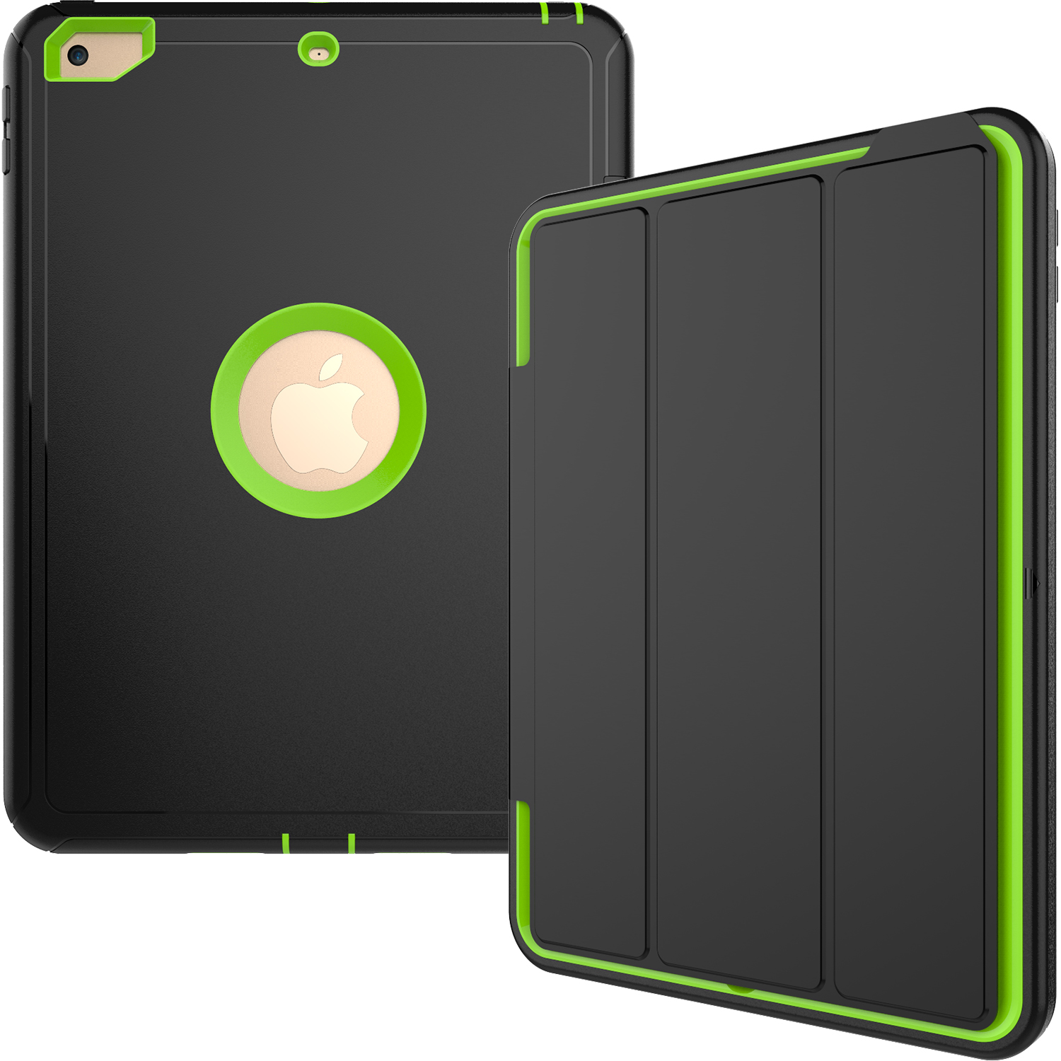 

Robot Defender Flip Folding Cases Heavy Duty Leather Smart Cover Stand For New iPad mini 2 3 4 Pro 10.5 9.7 galaxy tab S2 S3 E A