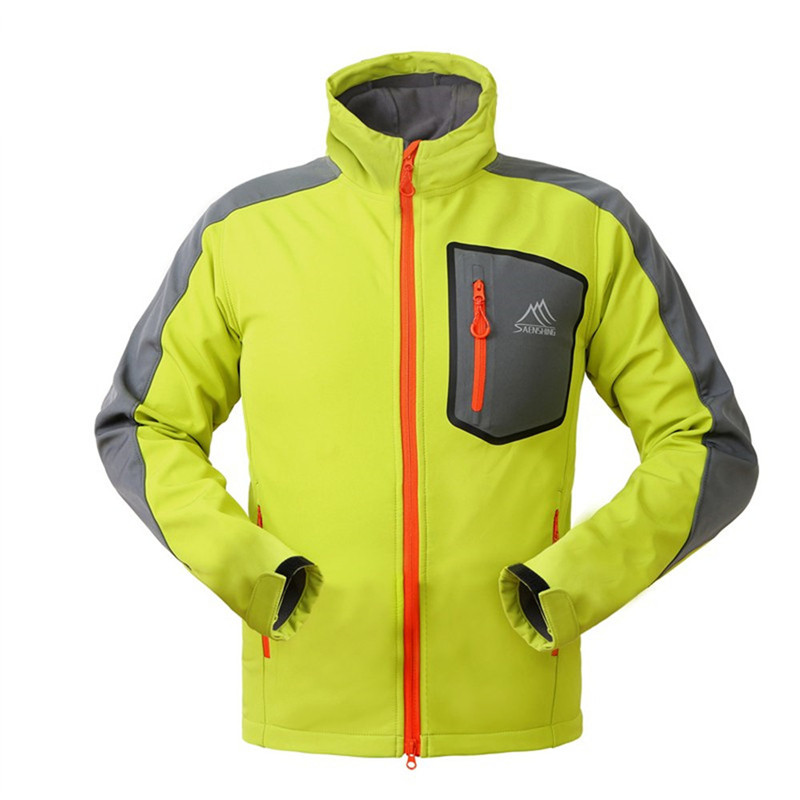 Winter 2018 Waterproof Softshell Jacket Men's Windbreaker Breathable Fleece Warm Rain Coat Fishing Windstopper Outdoor Camping Hiking