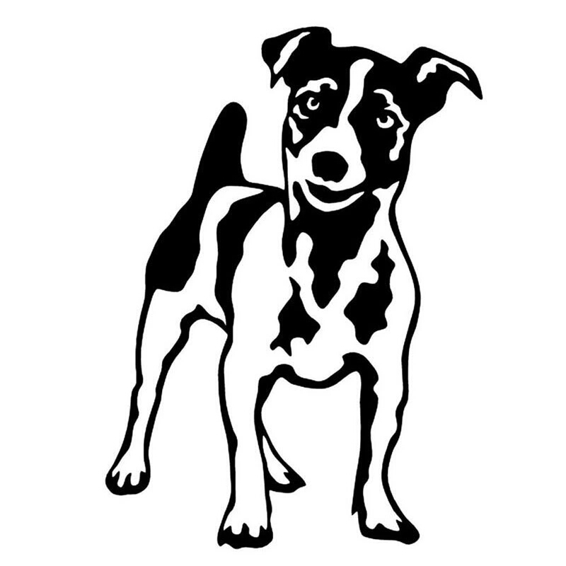 

Jack Russell Terrier pet lovely style auto accessories car sticker CA-65, Silver