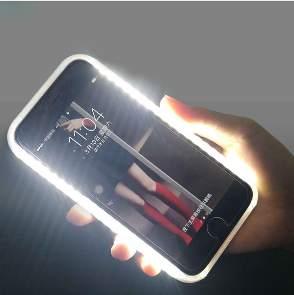 

Light up Phone Case For iPhone 6 6s 7 8 Plus X XS XR Max Case Photo Fill Light Artifact Selfie Mobile Shell For Samsung Galaxy S8 S9 Plus