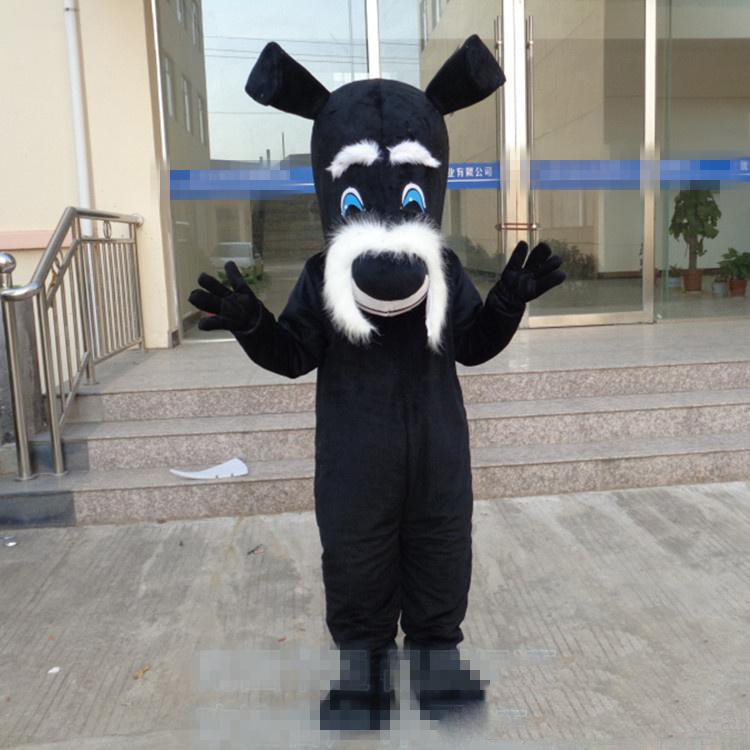 

2018 High quality Dog Mascot Costume Suit Halloween Christmas Birthday Party Dress Costume Terrier Grand pa Dog Cartoon costumes, As picture