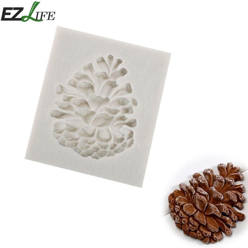 

3D Pine Cone Nuts Silicone mold fondant cake decorating tools Chocolate Cake Mold Silicone Kitchen Tools CHW9179